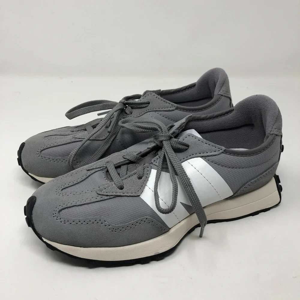 New Balance 327‎ Sneakers Unisex Size 3.5 Kids Grey White GS327GR Running Shoes